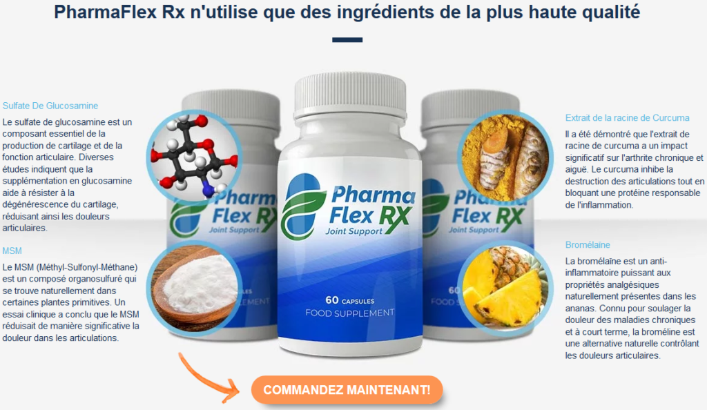PharmaFlex RX – ta solution pour la réduction de la douleur articulaire