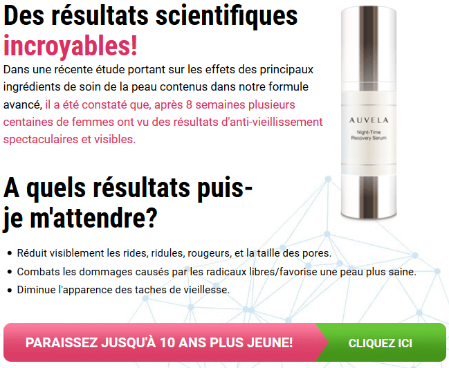 Le sérum de récupération Auvela - Revue