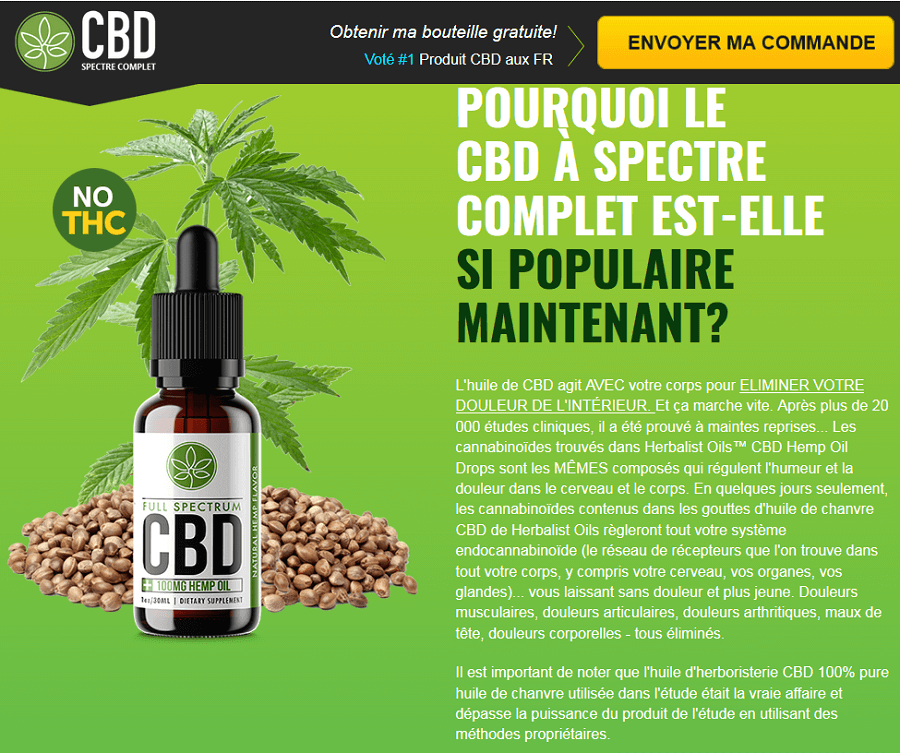 L'huile de CBD à Spectre Complet